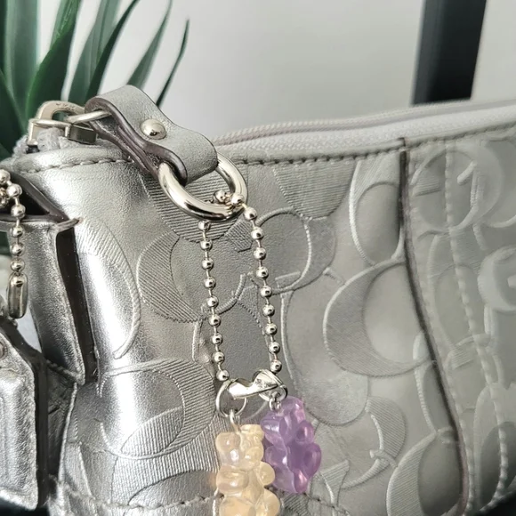 Coach Silver Wristlet Bag - Picture 2 of 5